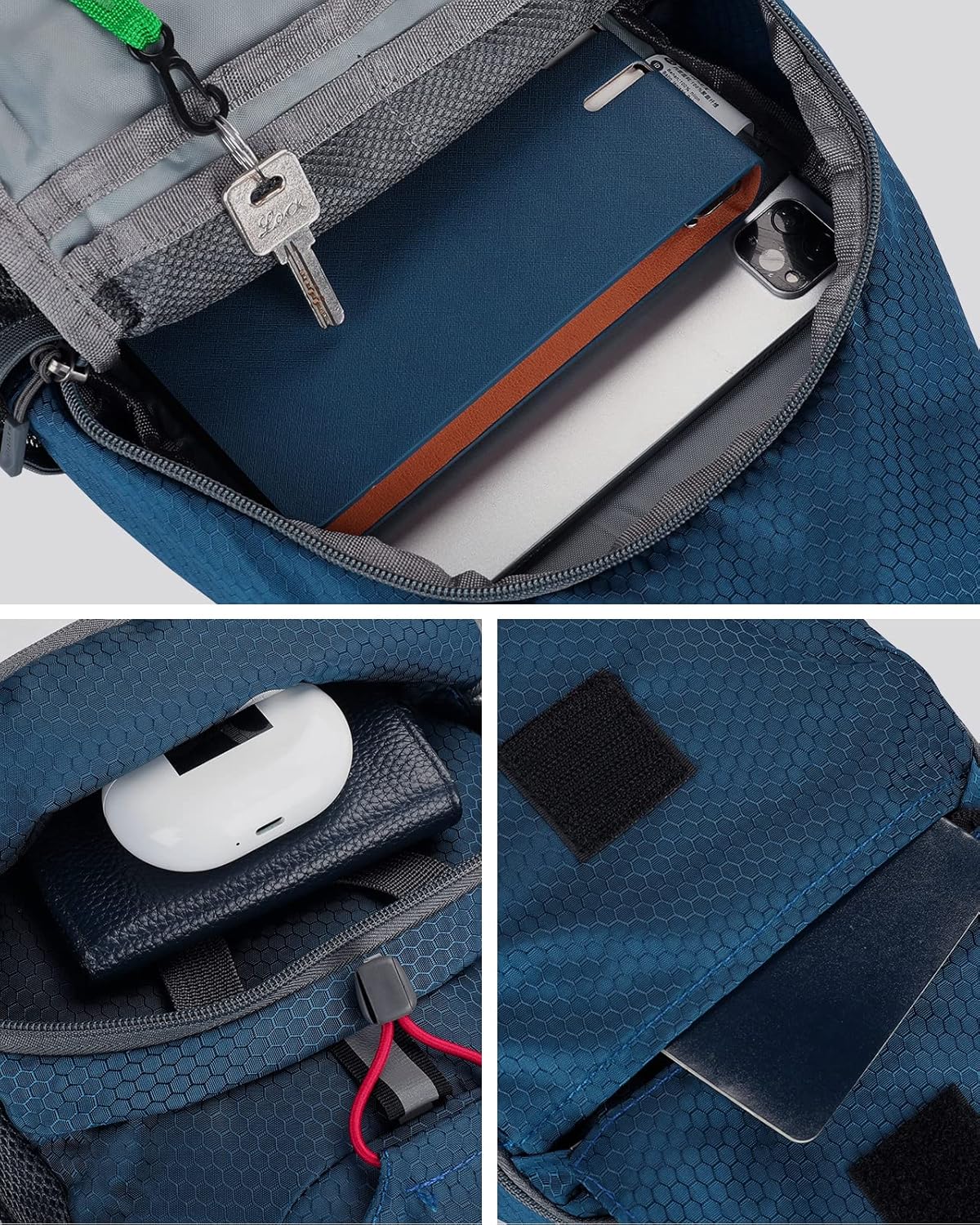 WATERFLY - Mochila compacta tipo bandolera pequeña para el hombro y...