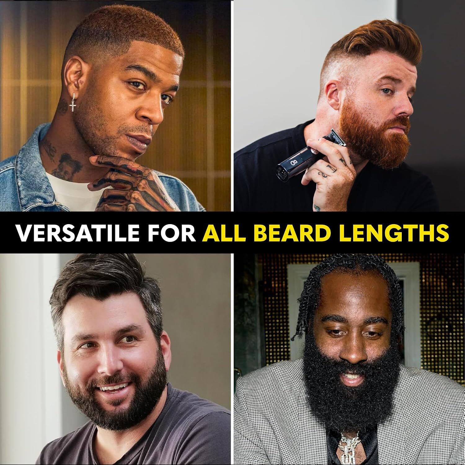 The Beard Club Recortadora de barba profesional con cuchilla en T p...