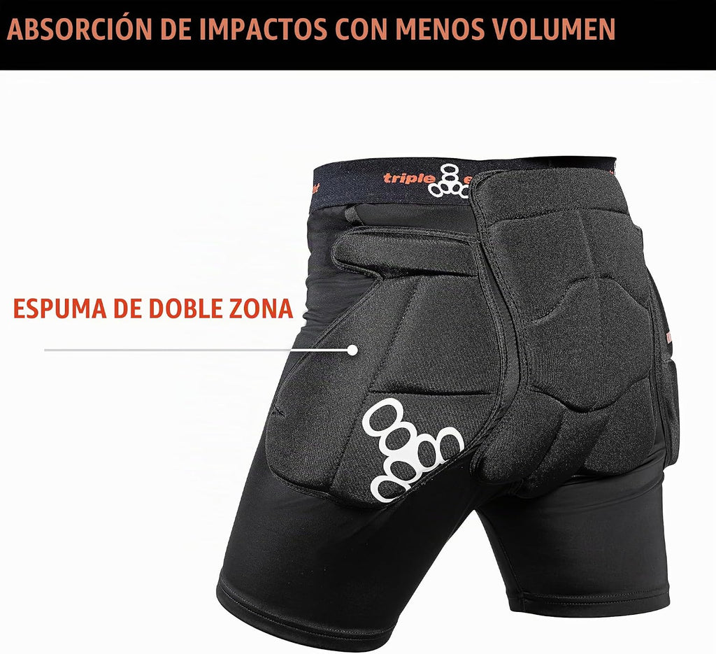 Triple Eight Bumsaver Padded Shorts for Skateboarding, Roller Skati...