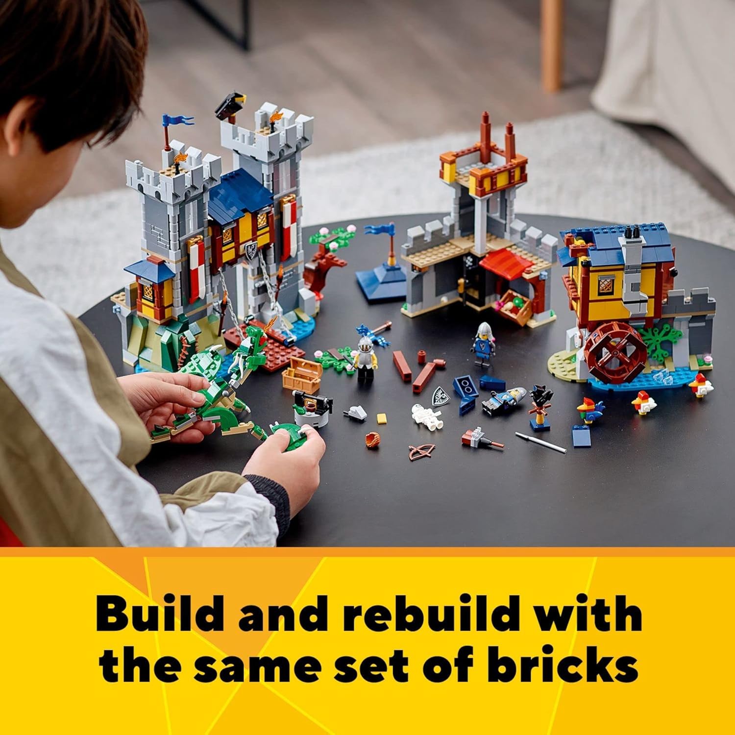 LEGO Creator 3 en 1 - Juguete de castillo medieval que se transform...
