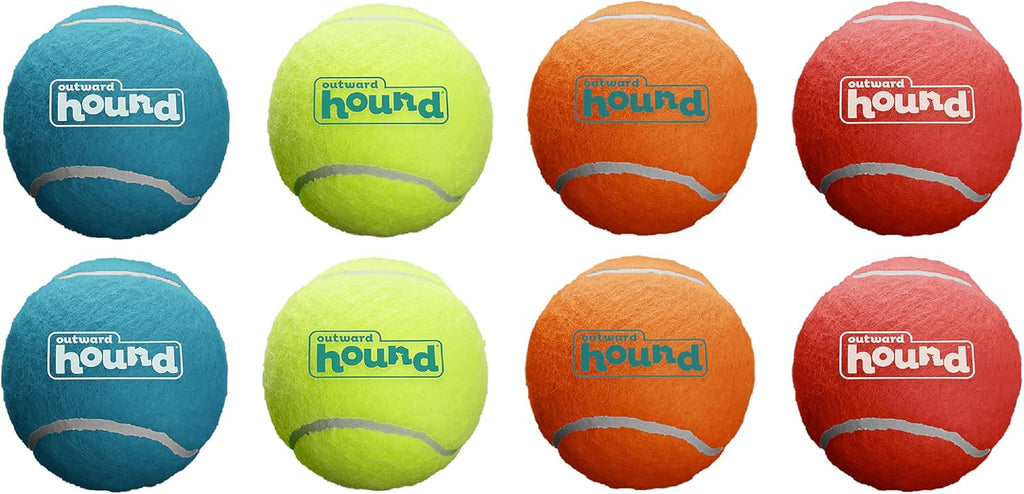Outward Hound Squeaker Ballz - Pelotas de tenis chirriantes para pe...