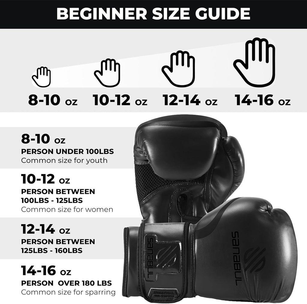Sanabul Guantes de boxeo de gel esenciales para hombres y mujeres,...