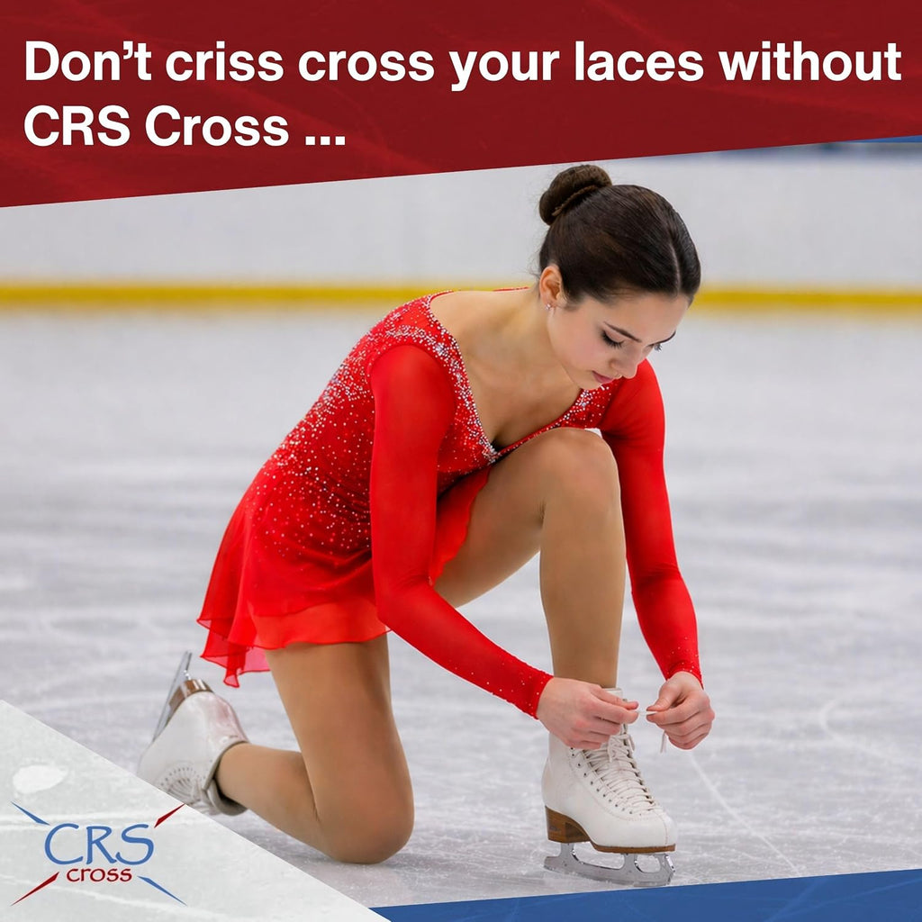 CRS Cross Figure Skate Laces. 2 Pair, White Polyester for Skating |...