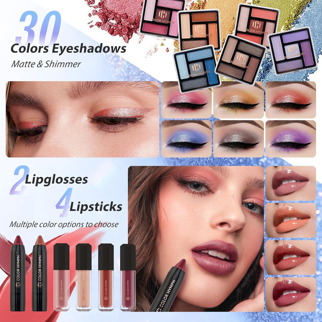 Kit de Maquillaje Color Nymph para Mujeres, Set de Maquillaje para...