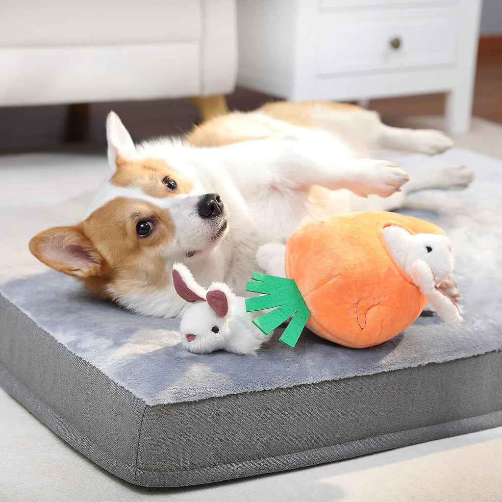 Amazon Basics Juguete chirriante de peluche interactivo para perros...