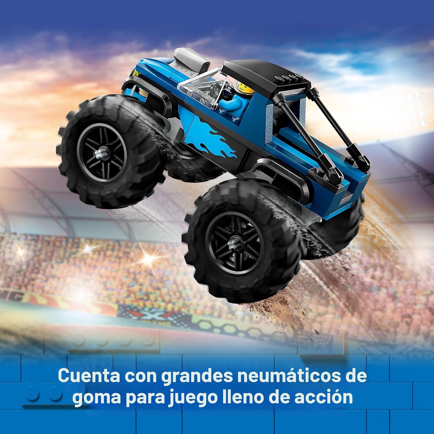 LEGO City Camión Monstruo Azul Fuera de Carretera Juego de Construc...