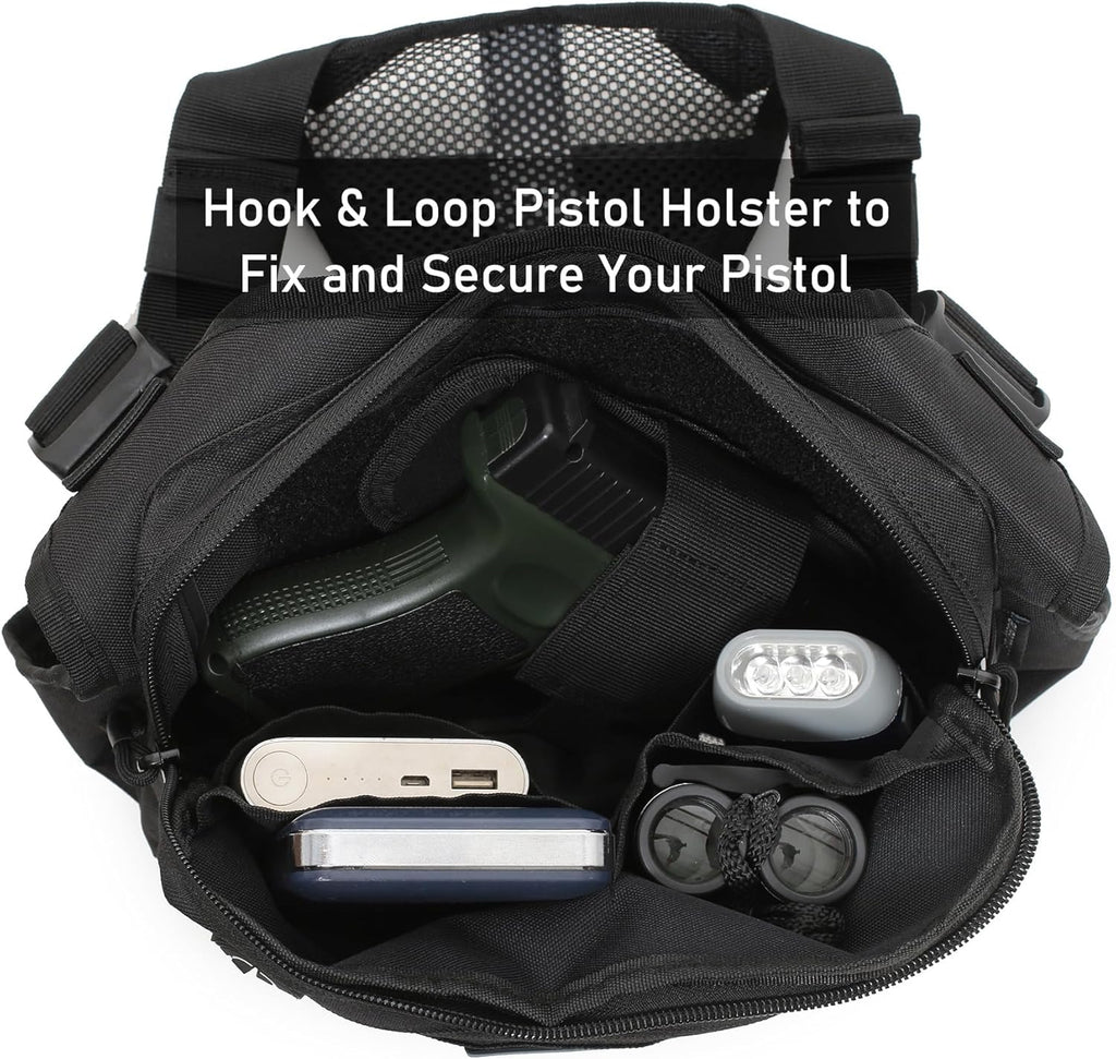 Bolsa de pecho deportiva para hombre, bolsa frontal para el pecho,...