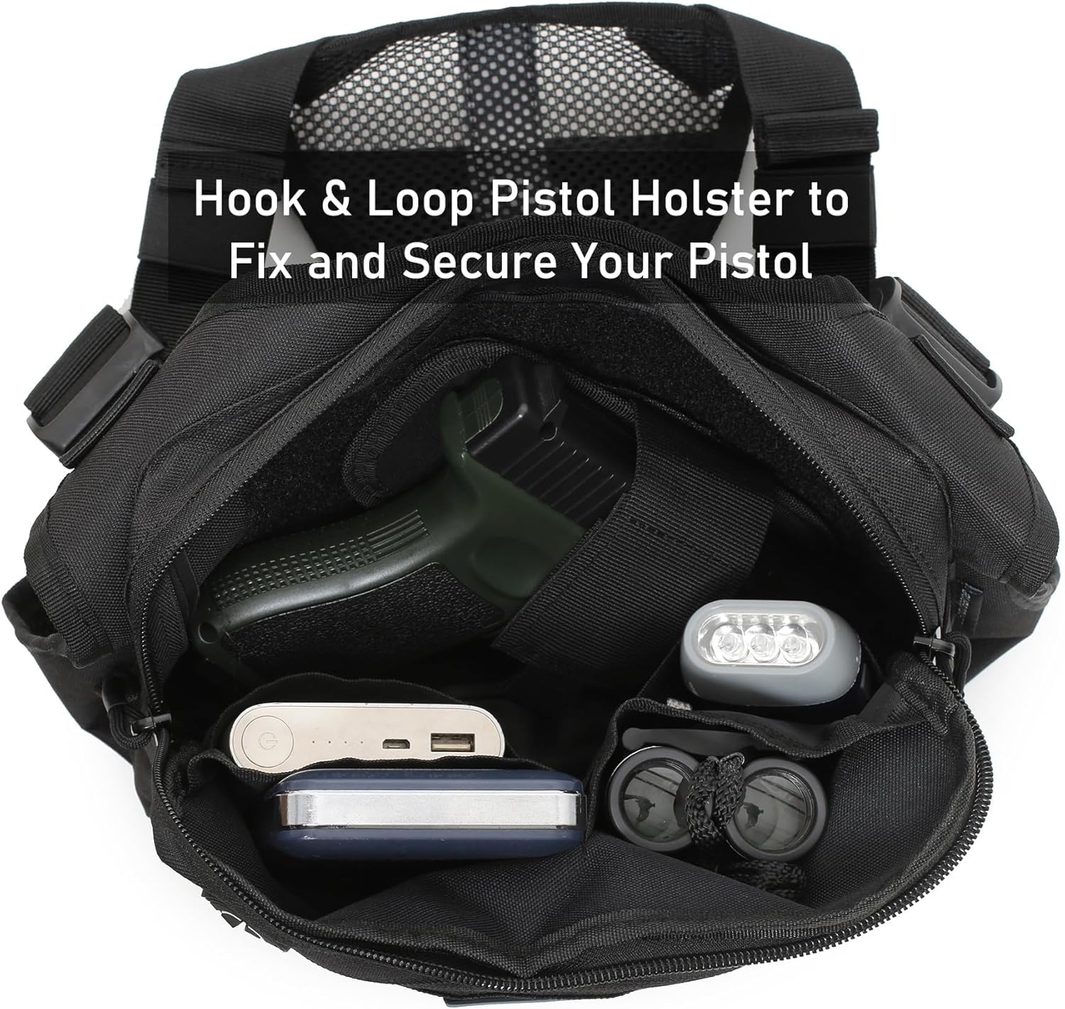 Bolsa de pecho deportiva para hombre, bolsa frontal para el pecho,...