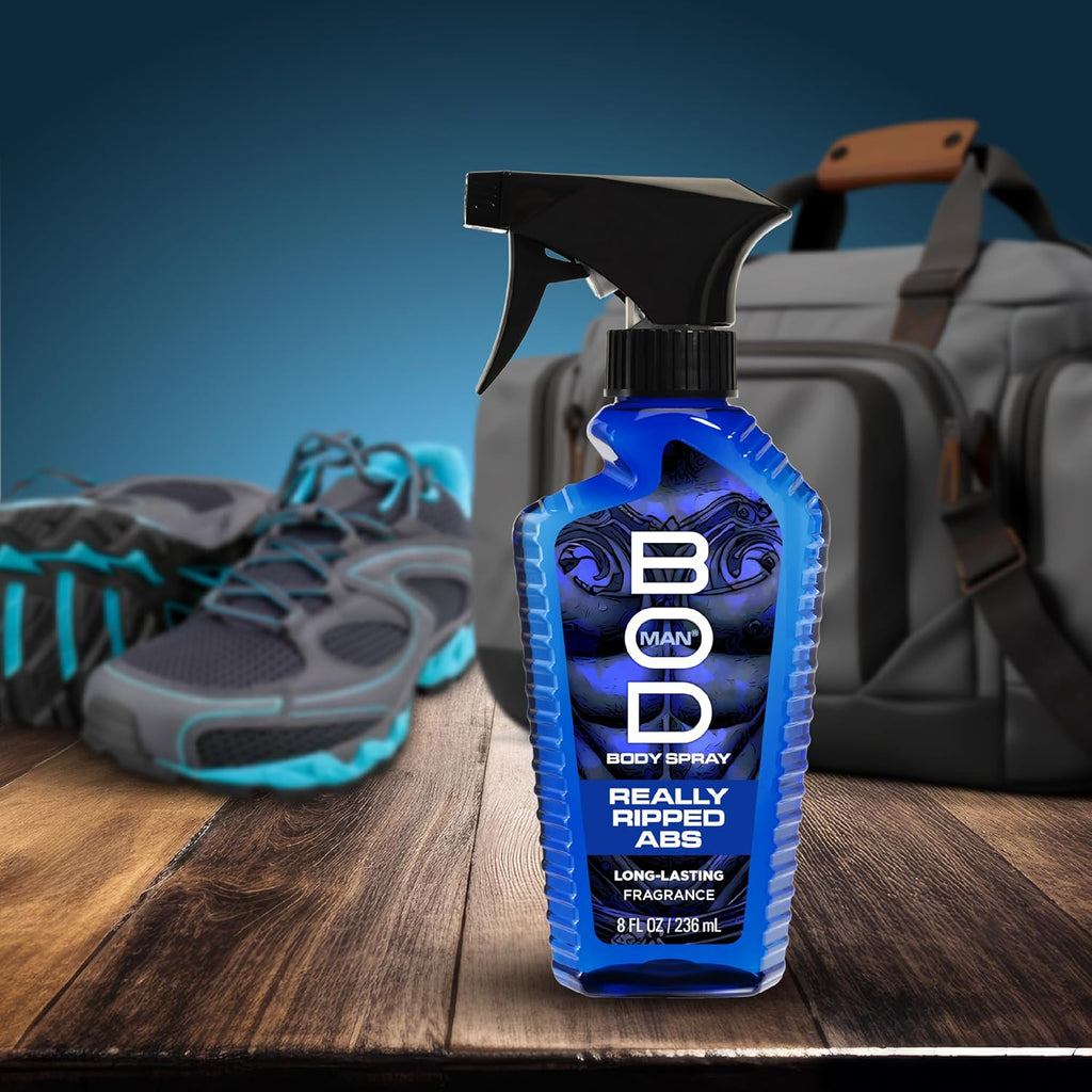 BOD man Fragancia corporal en aerosol, abdominales realmente rasgad...
