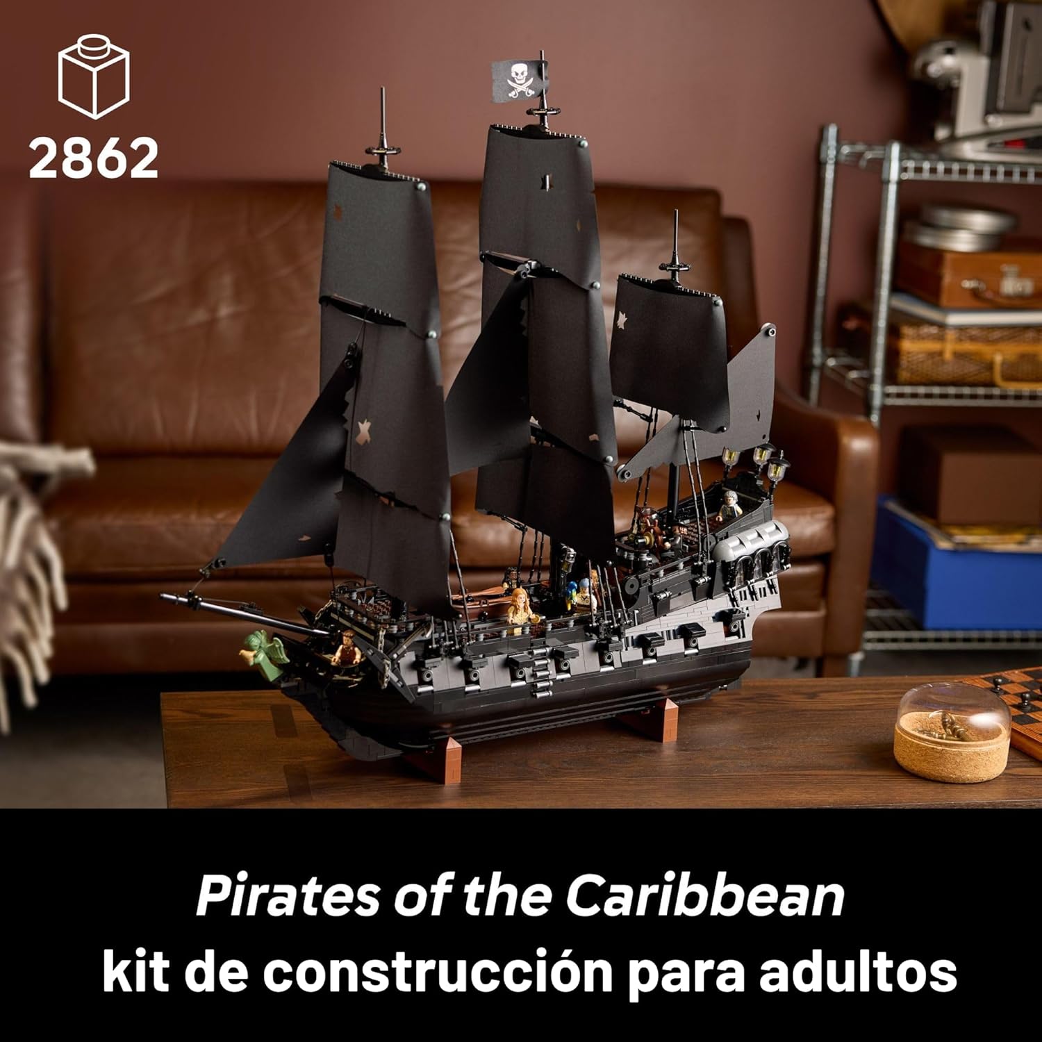 LEGO Icons 10365 - Juego de construcción de barco pirata del capitá...