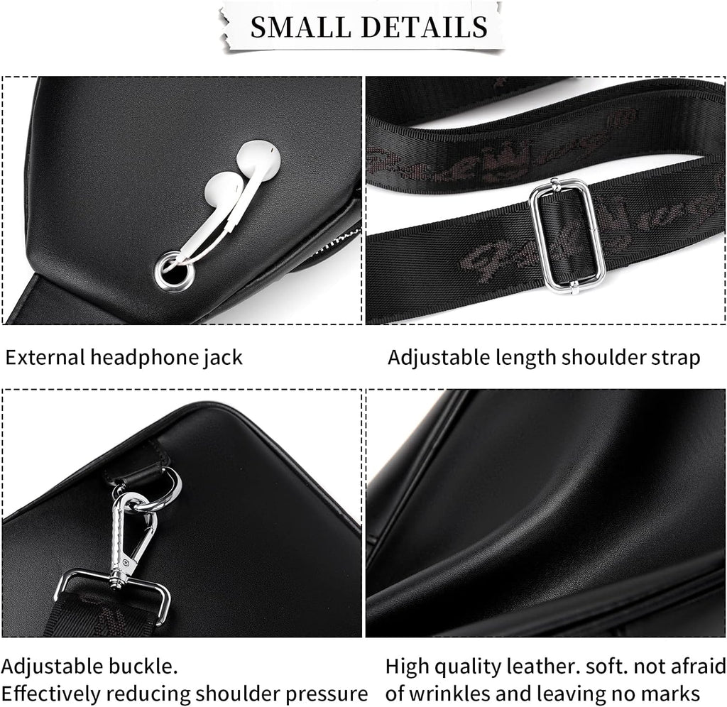 FSD.WG sling Backpack for Men Chest Bag Crossbody Shoulder Bags Tra...