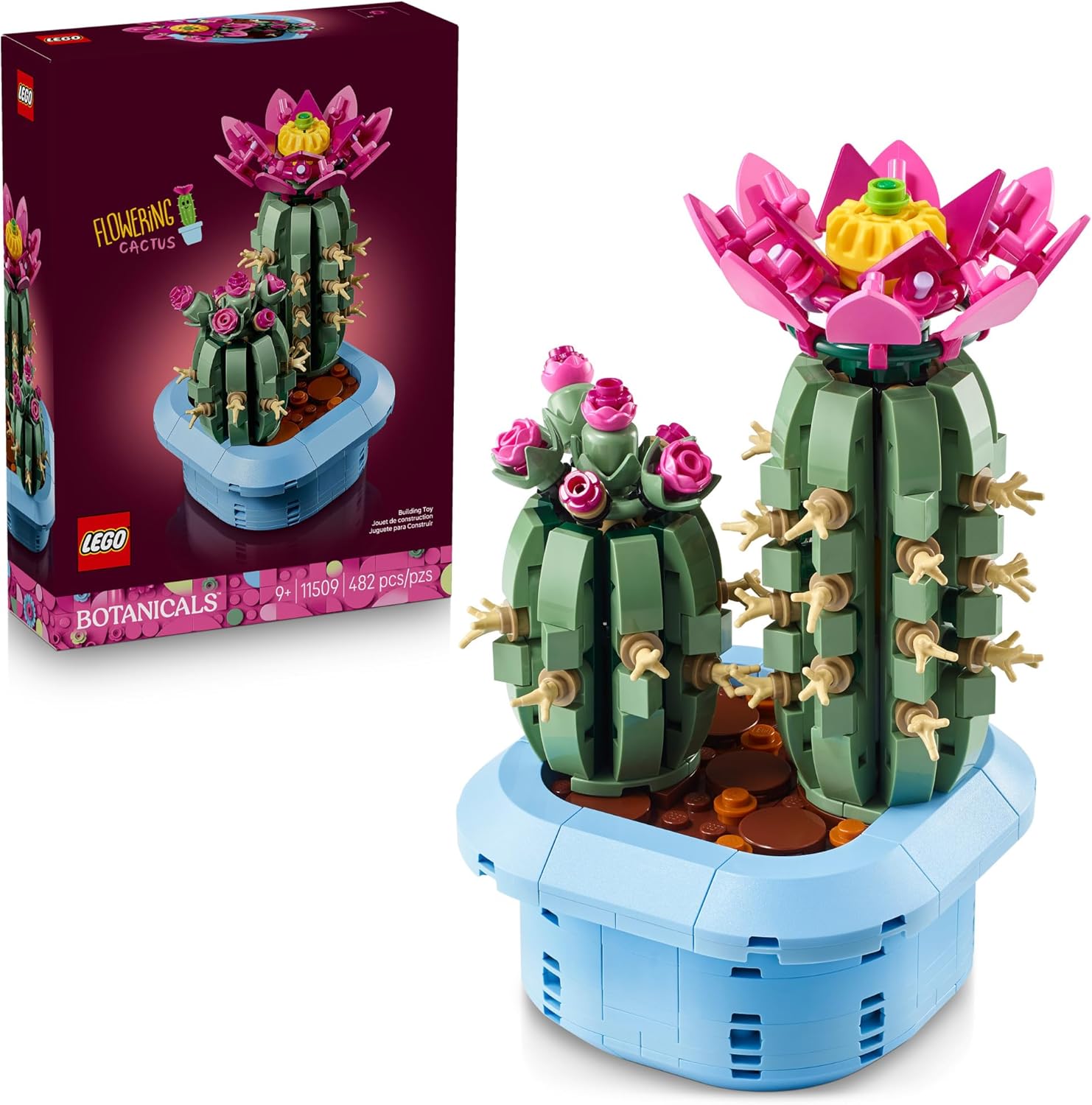 LEGO Botanicals - Juguete de construcción de cactus con flores - Ki...