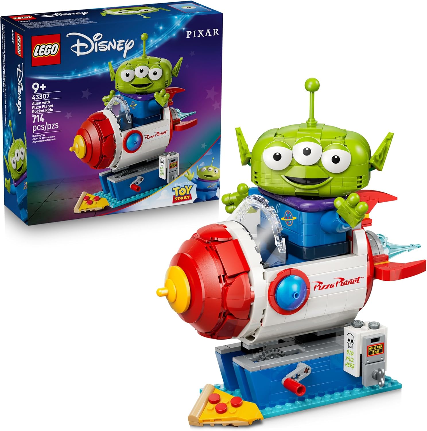 LEGO Disney and Pixar Toy Story Alien with Pizza Planet Rocket Ride...