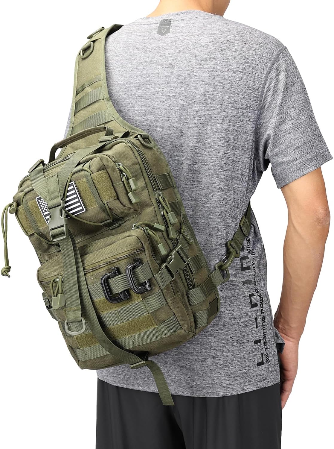 Lemubeane Mochila Táctica con Bandolera Militar Rover Bolso de Homb...