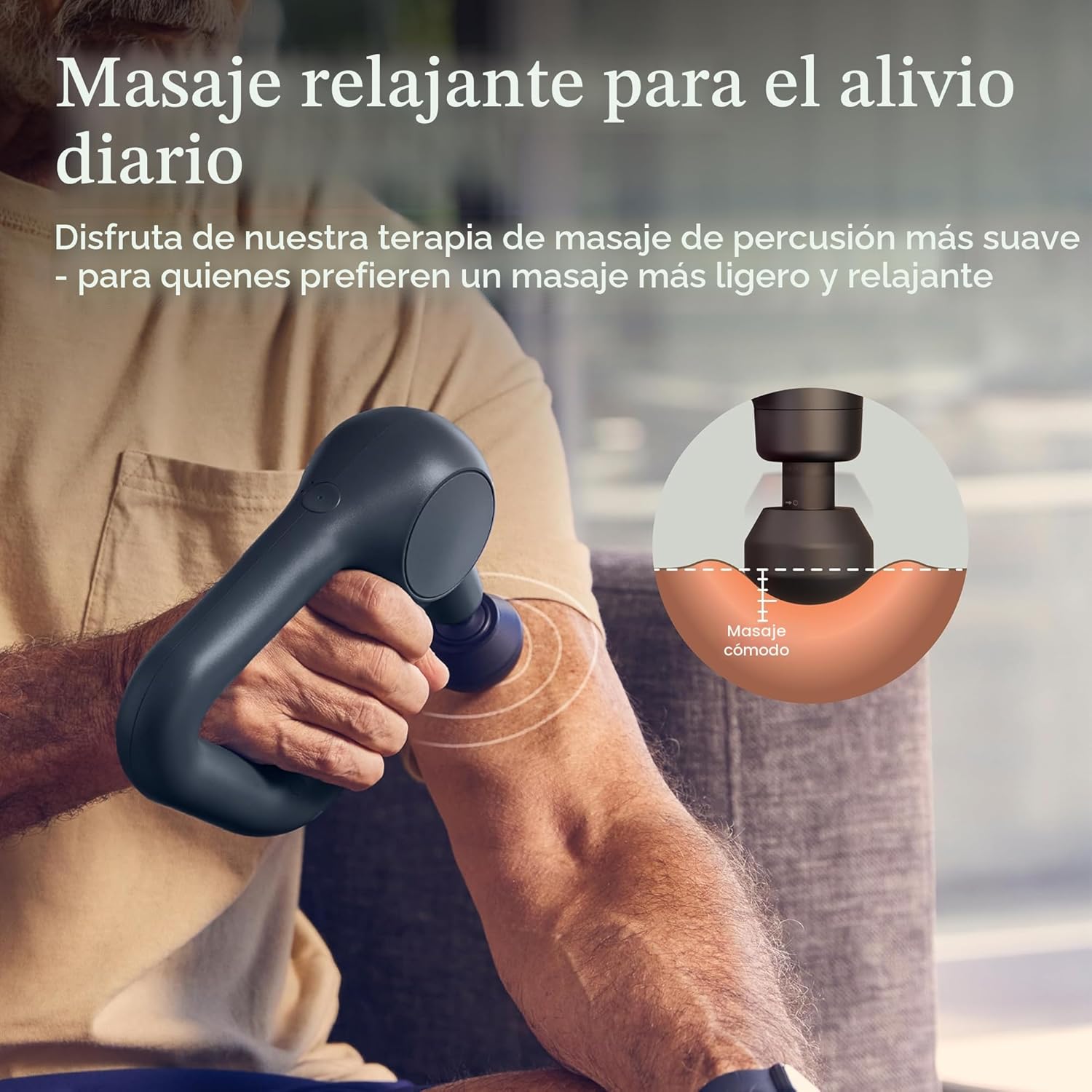 TheraGun Therabody Relief - Pistola de masaje silenciosa para terap...