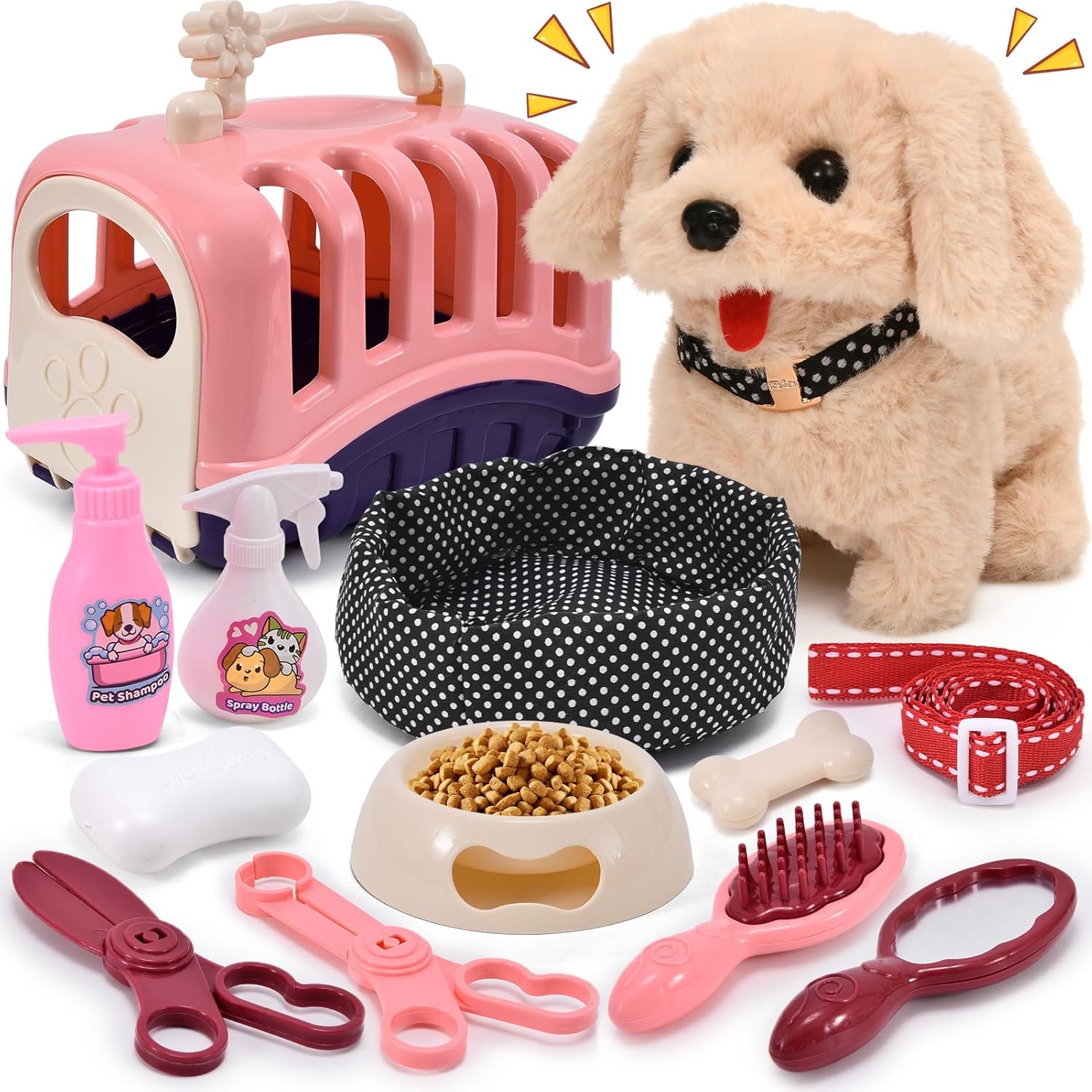 G.C 13 juguetes para perros para niños y niñas, caminando ladrando,...