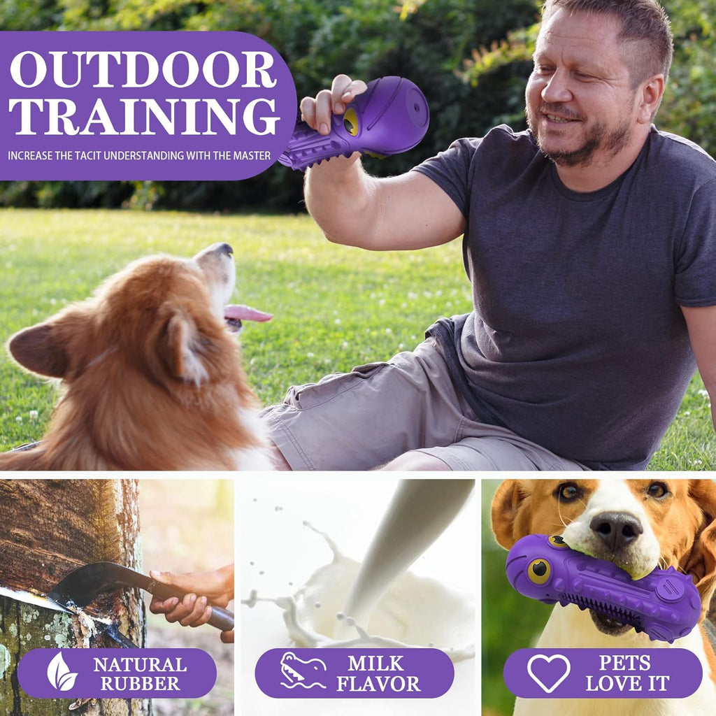 ZIKATON Juguetes chirriantes para perros masticadores agresivos, ju...