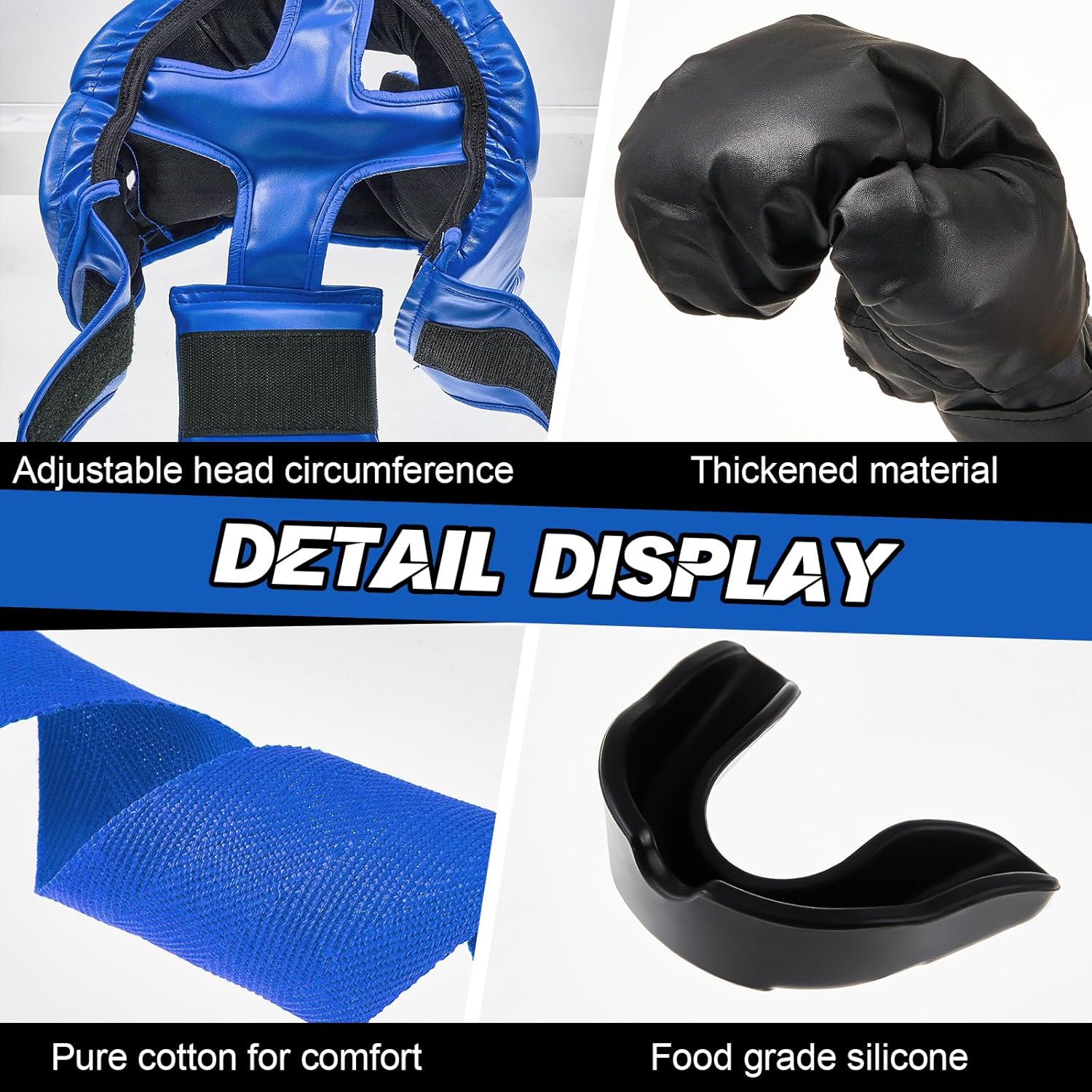 Kanayu Juego de 12 piezas de equipo de boxeo para niños principiant...