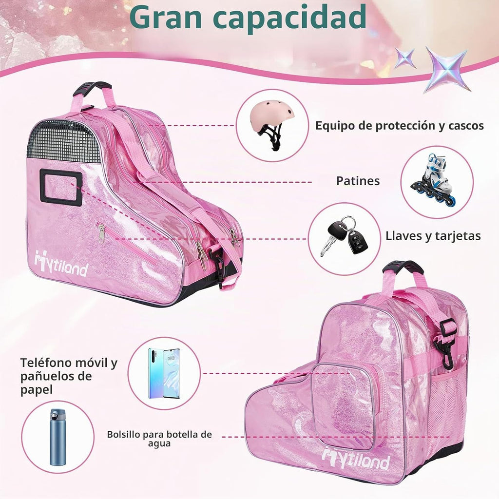 Hytiland Roller Skate Bag for Inline Skates Ice Skates and Figure S...