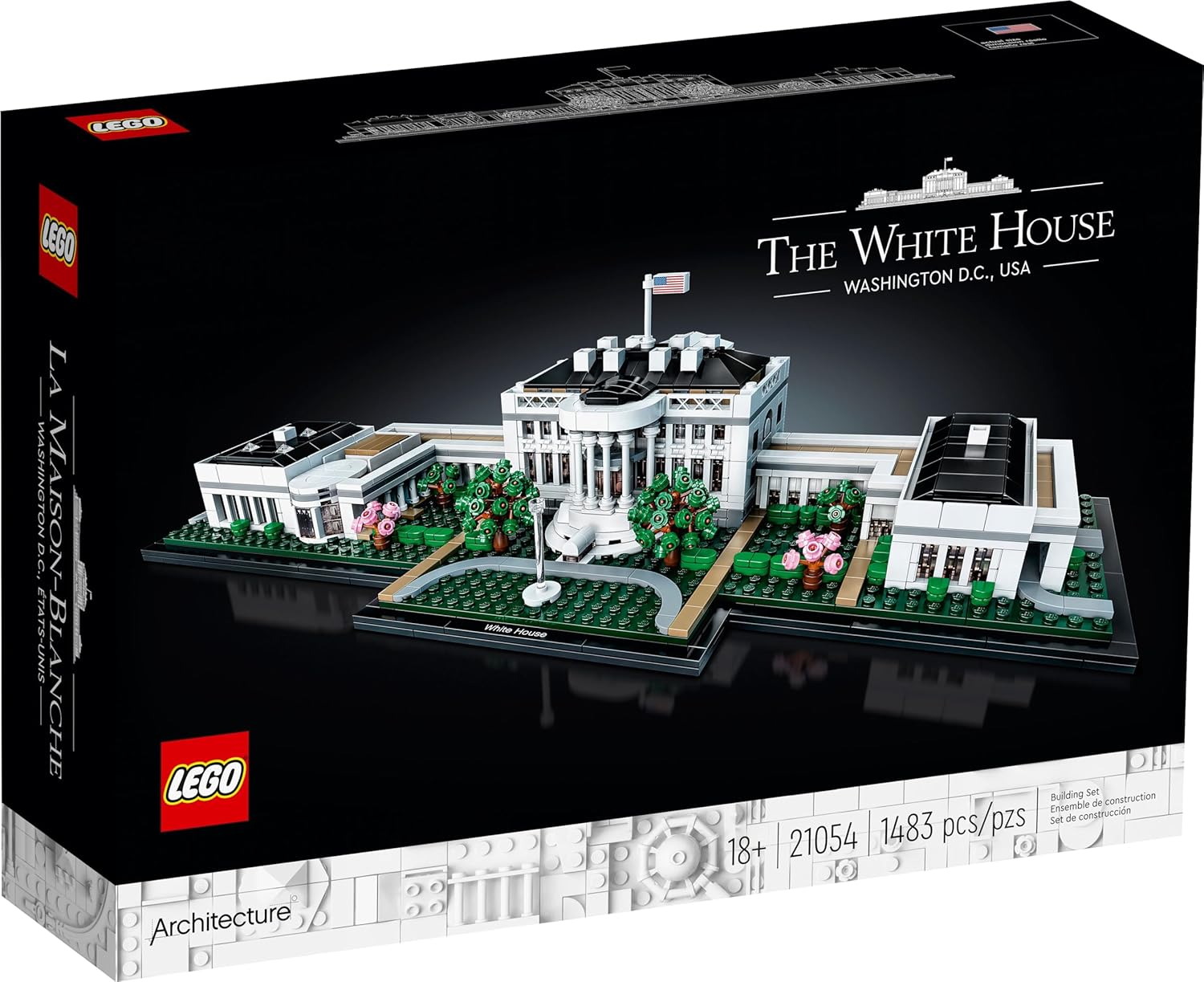 LEGO Colección de arquitectura: The White House 21054 - Kit de cons...