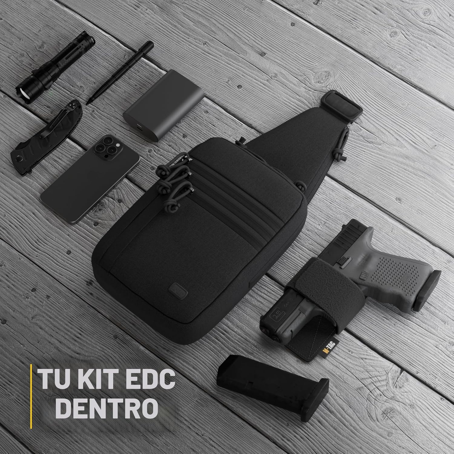 M-Tac CCW - Bolsa de bandolera para hombres y mujeres - Bolso tácti...