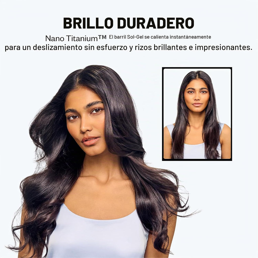 BaBylissPRO Rizador de Resorte de Titanio Nano, Varita Profesional...