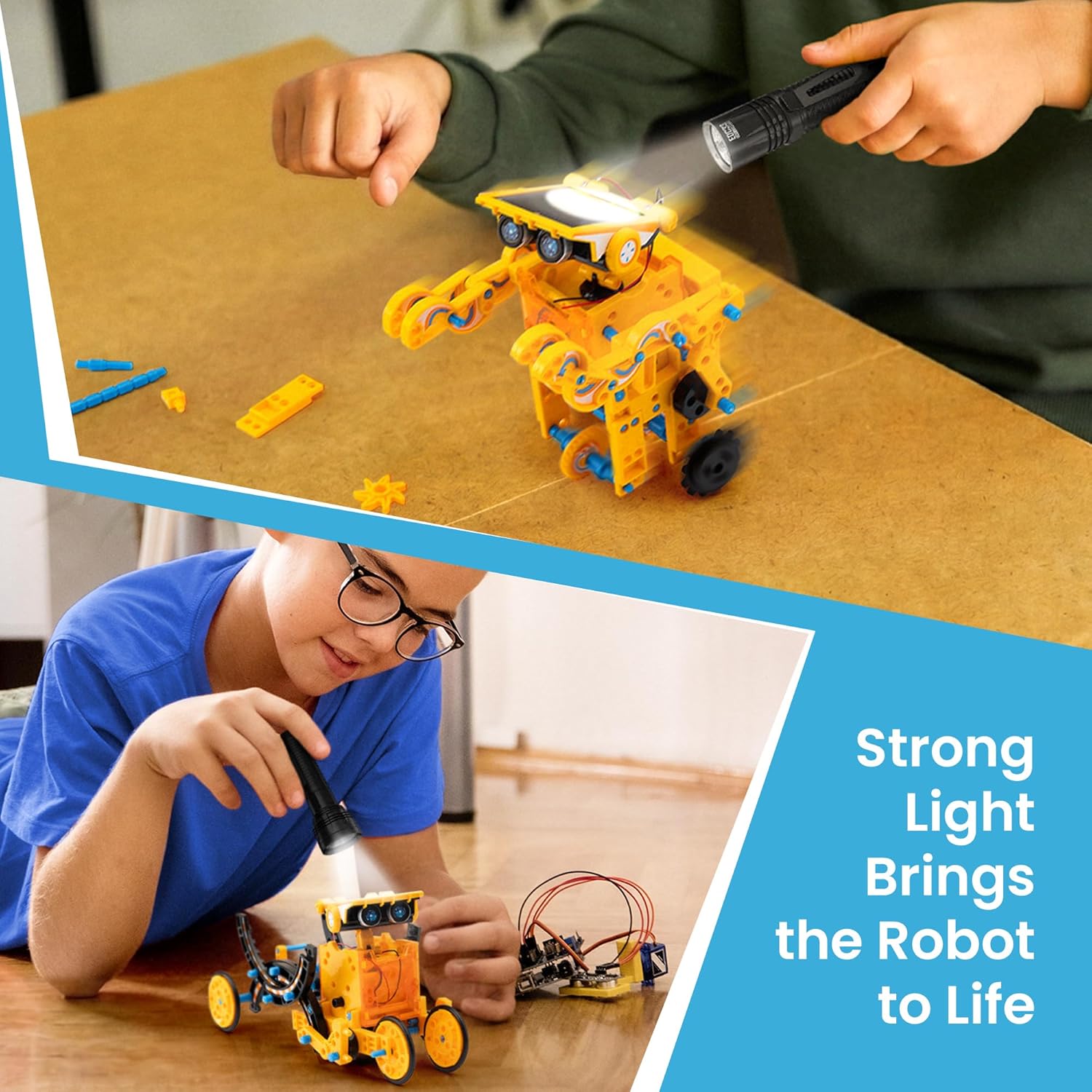 Sillbird Kit de robot de construcción solar, regalo STEM para niños...