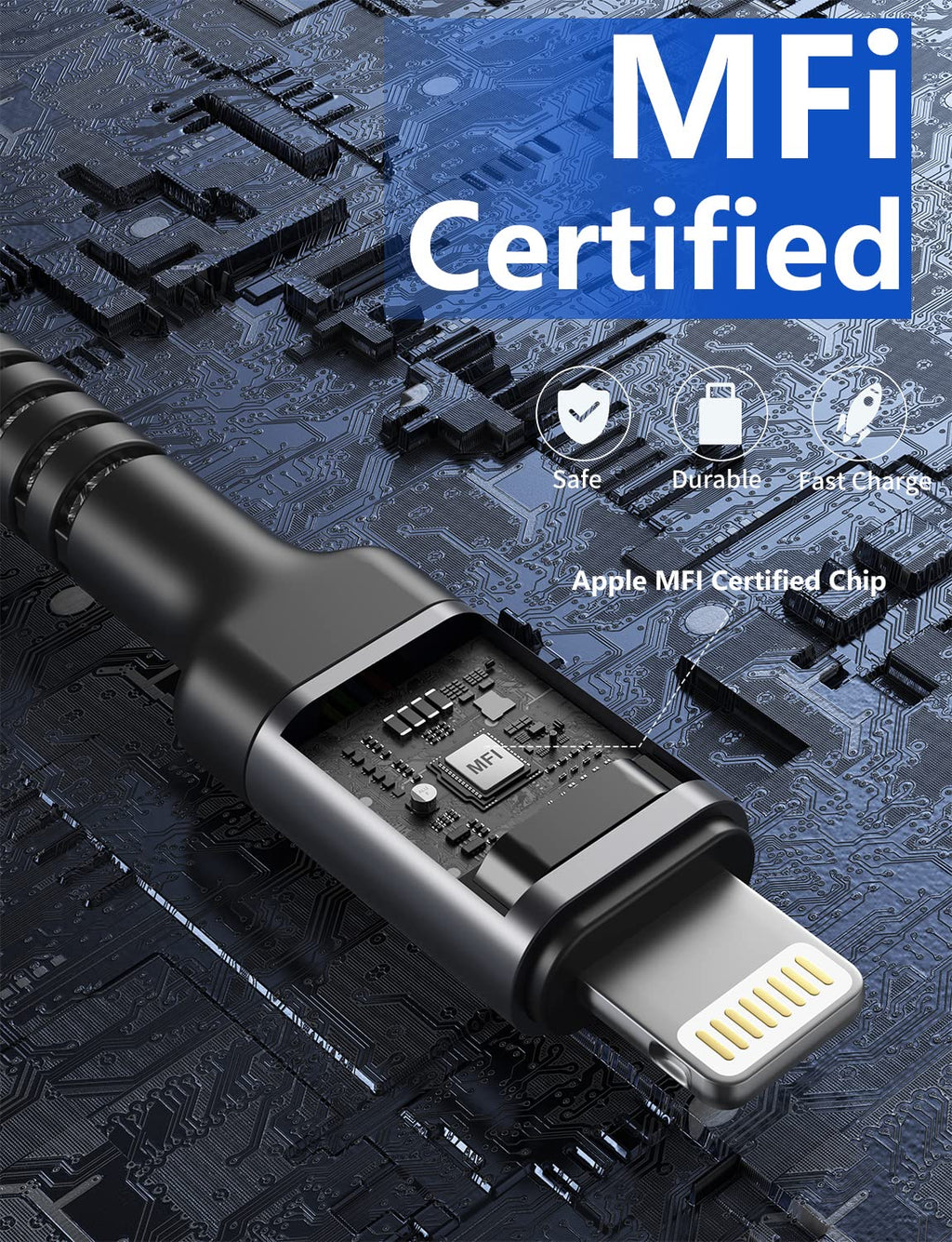 Paquete de 2 cables USB C a Lightning de 6 pies, cargador de iPhone...