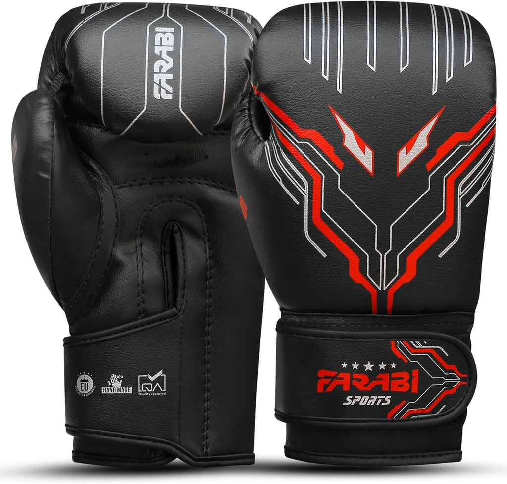 Farabi Sports Guantes de boxeo para niños y niñas, guantes de kickb...