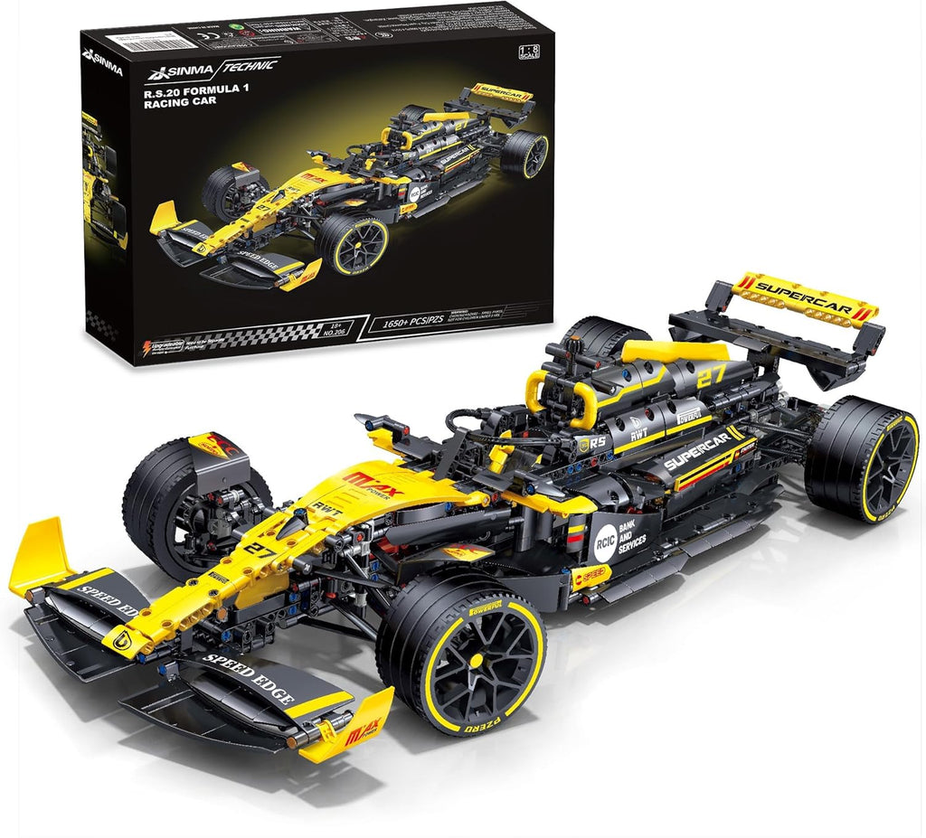 JSINMA Technic F1 RS20 - Kit de construcción de autos de carreras,...