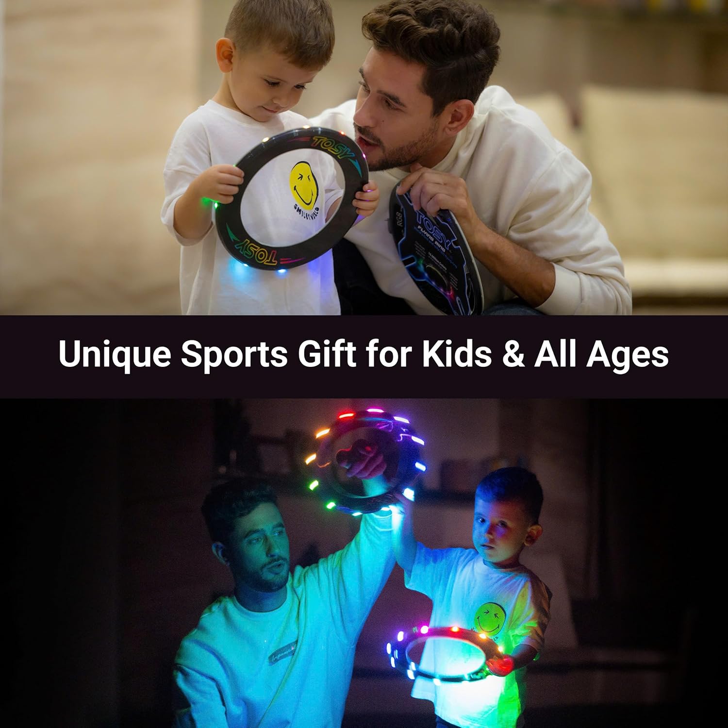 TOSY Flying Ring - 36 RGB Multicolor or 12 Monocolor LEDs, Super Br...