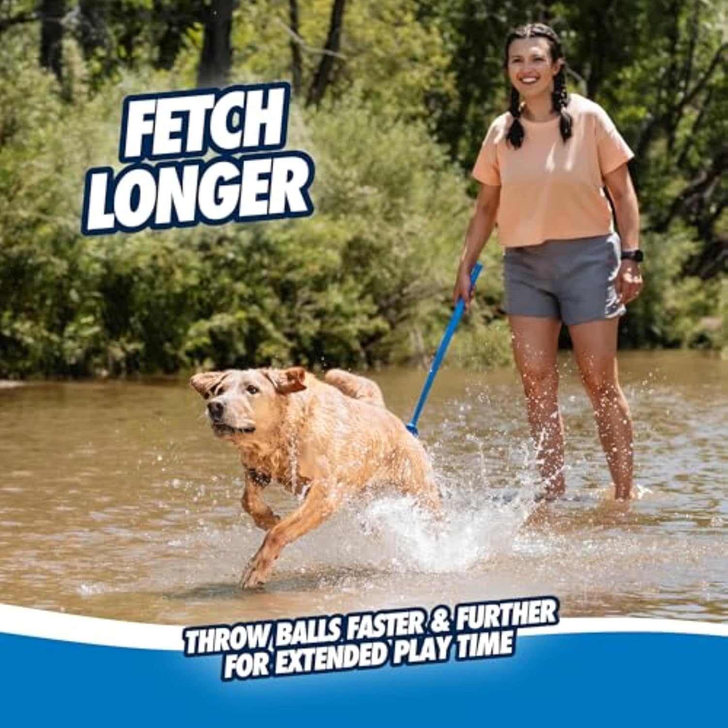 Chuckit! Lanzador de Bolas para Perros 12M Sport con Mango de 12...
