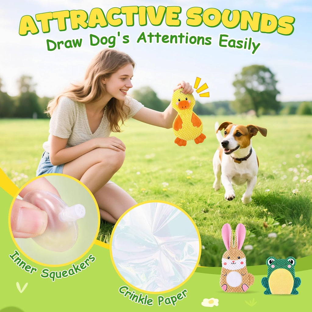 XIUGOAL Juguetes para Perros para Mantenerlos Ocupados, Pack de 3 J...