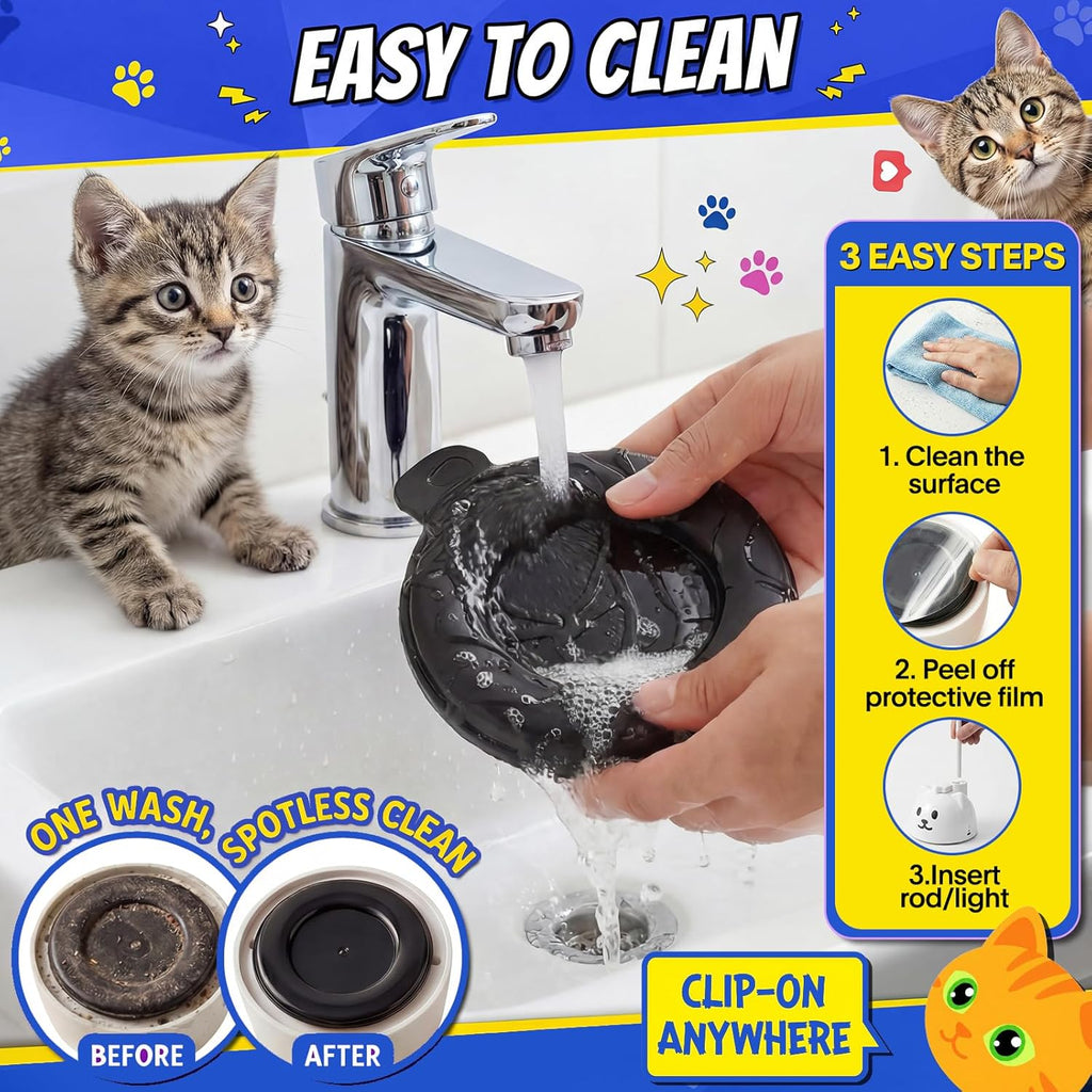 CATPICK Juguetes interactivos para gatos de interior, juguete autom...