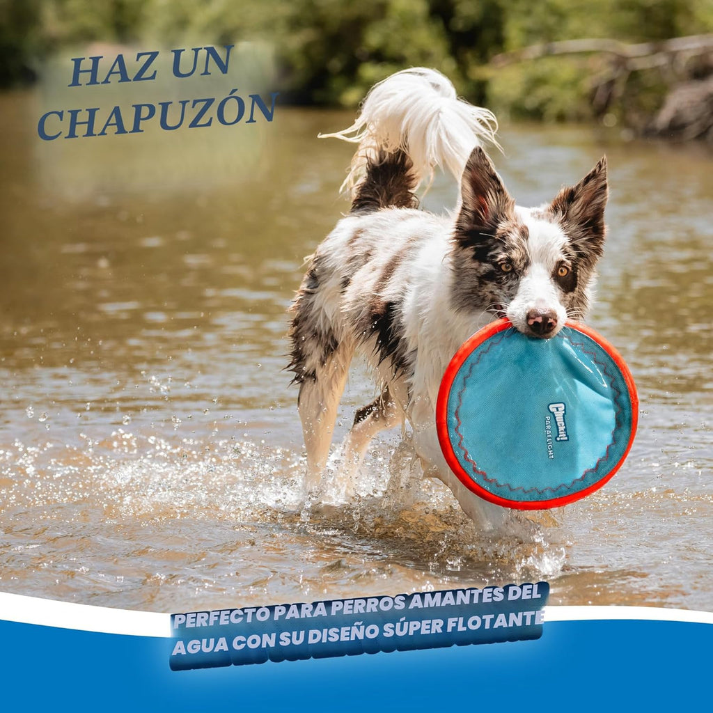Chuckit! Max Glow Paraflight - Disco volador de juguete para perro,...