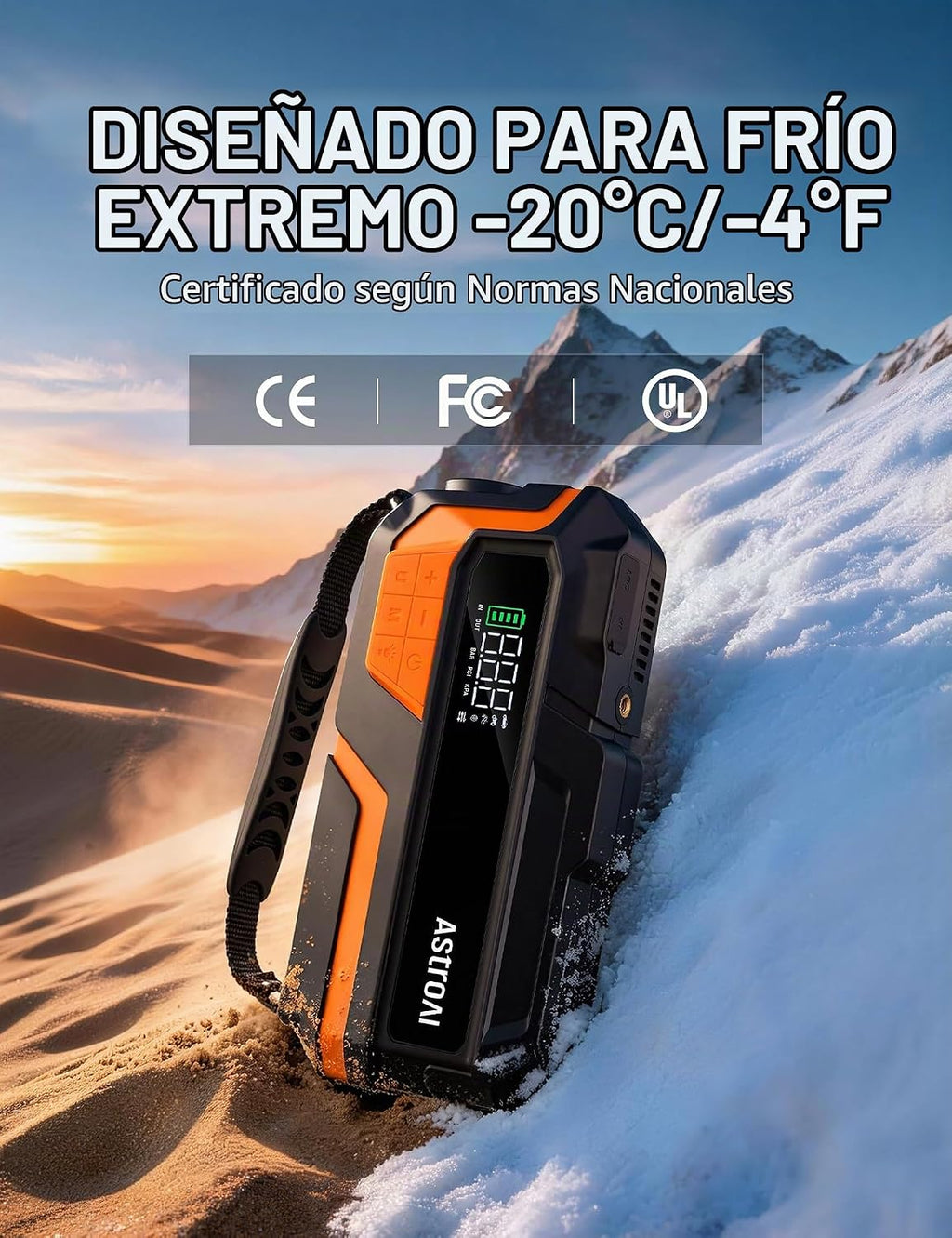 AstroAI Arrancador del salto del coche de M10 6000A con el compreso...
