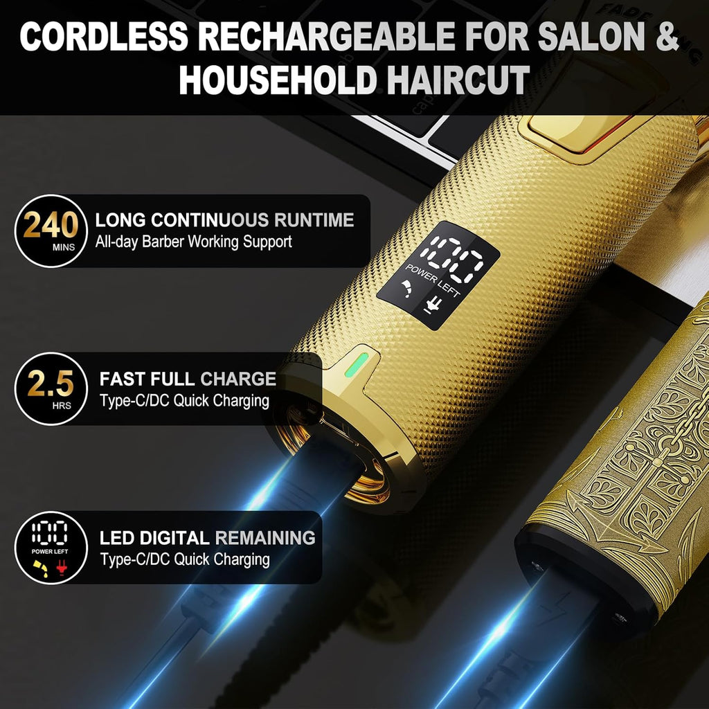 FADEKING® Cortapelos profesionales para hombres \u2013 Cortadora de...