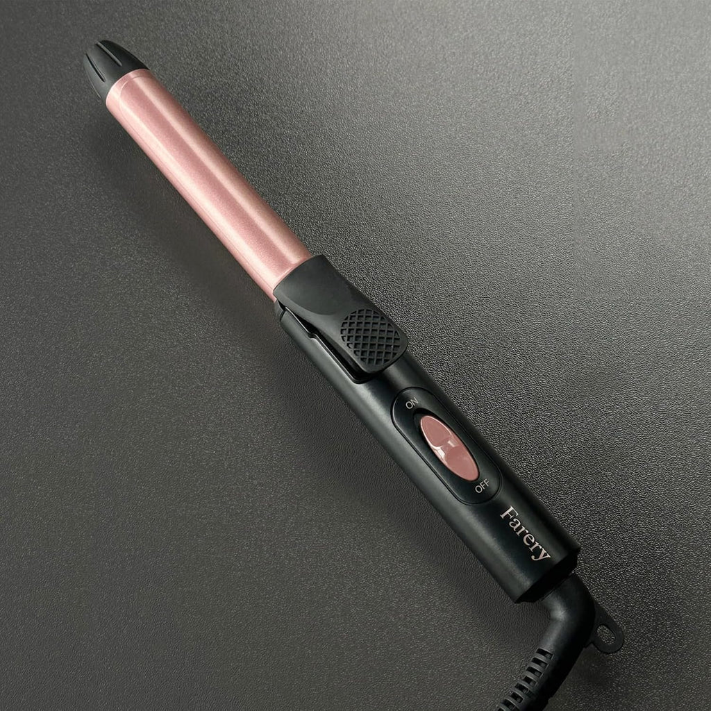 FARERY - Rizador de viaje para cabello corto, 3\/4 pulgadas, doble...