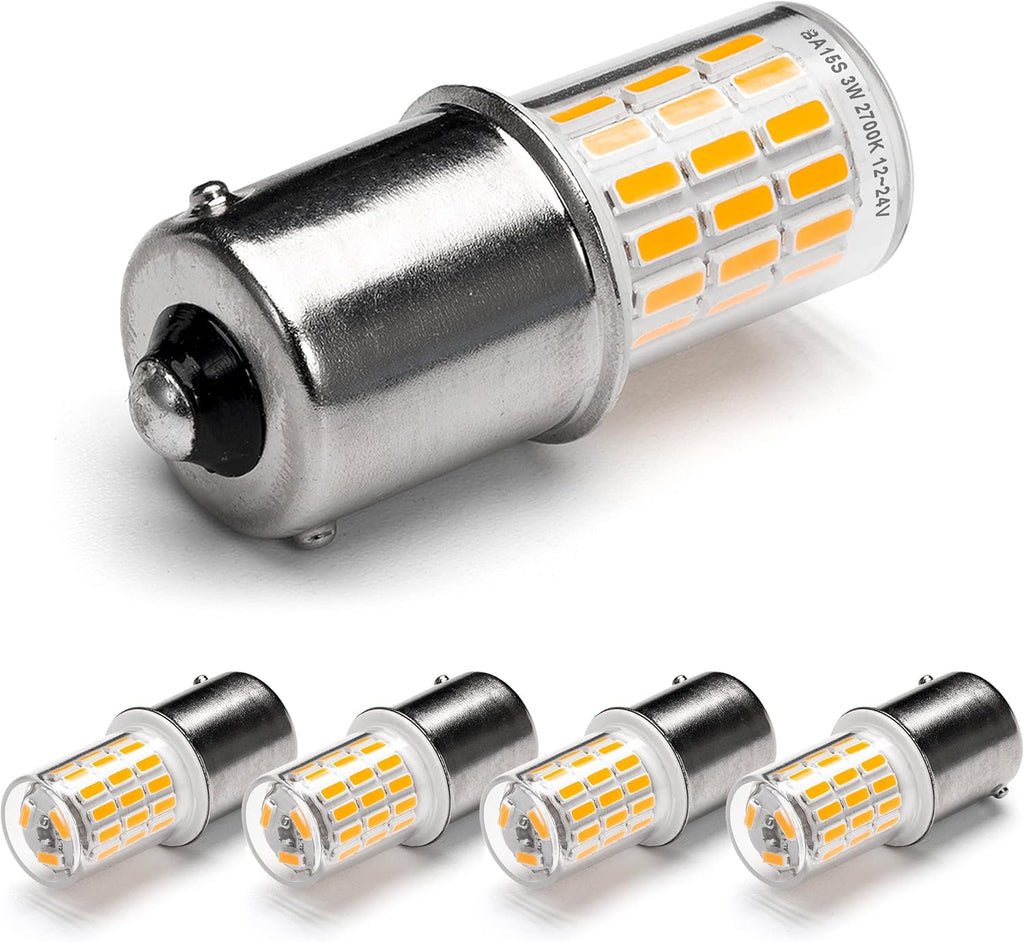 Ziomitus BA15S Bombillas LED 12V para Paisaje, RV, Cámper, Interior...