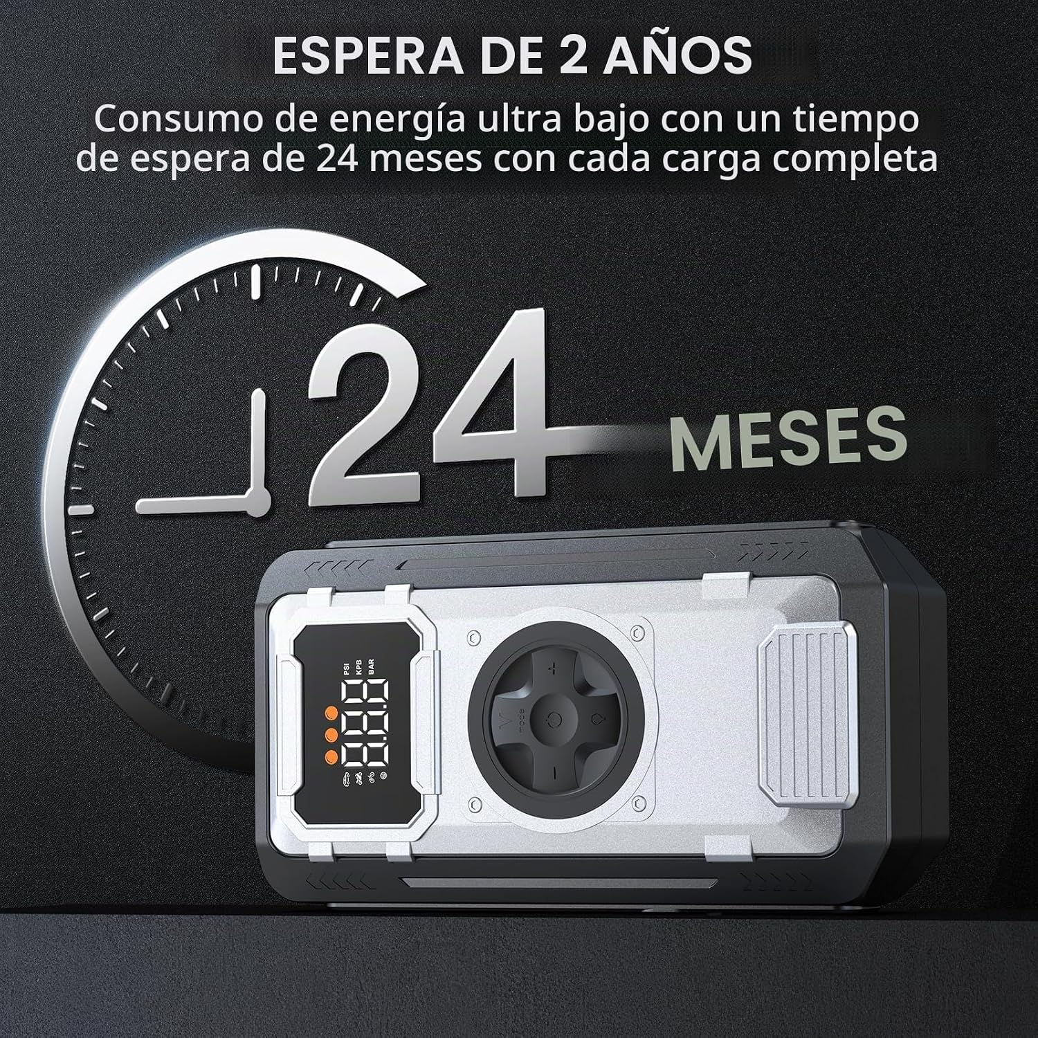 Arrancador de salto 5000A con compresor de aire, paquete de refuerz...