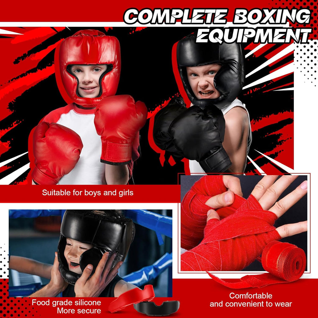 Kanayu Juego de 12 piezas de equipo de boxeo para niños principiant...