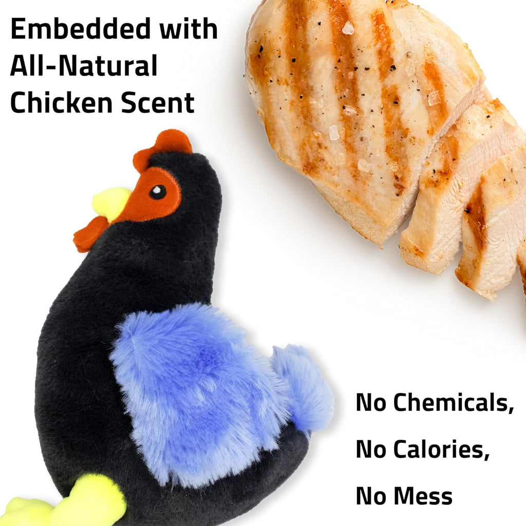 Playology Juguetes para Perros | Juguete de Peluche Gallina Animal...