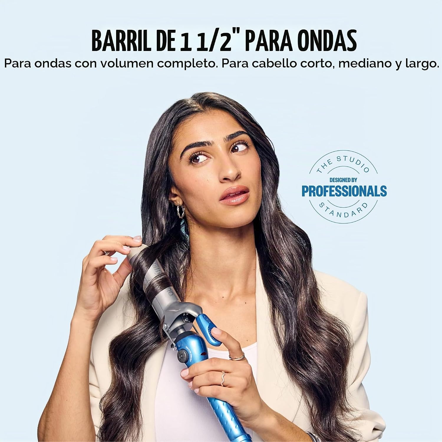 BaBylissPRO Rizador de Resorte de Titanio Nano, Varita Profesional...