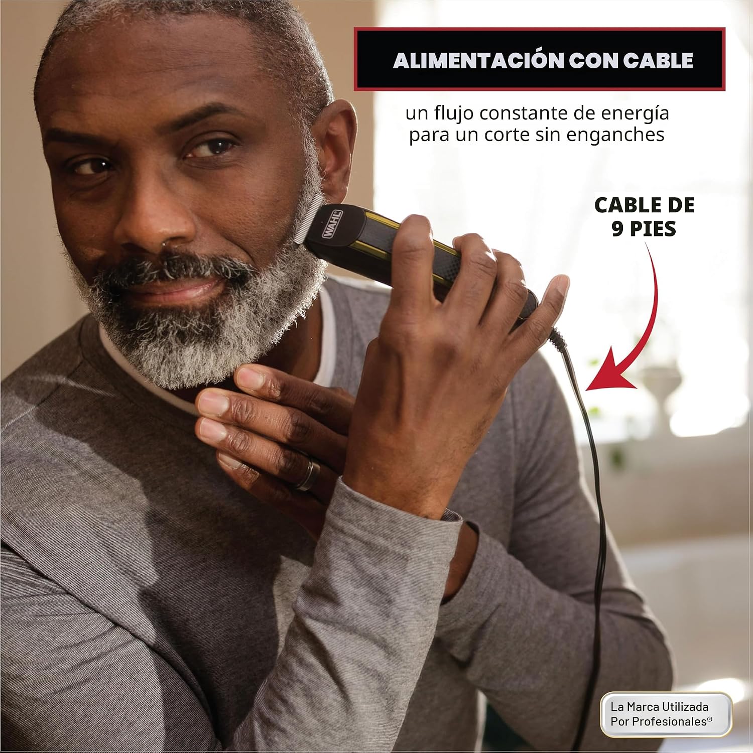 Wahl Edge Pro Recortadora de Barba con Cable Sin Protuberancias par...