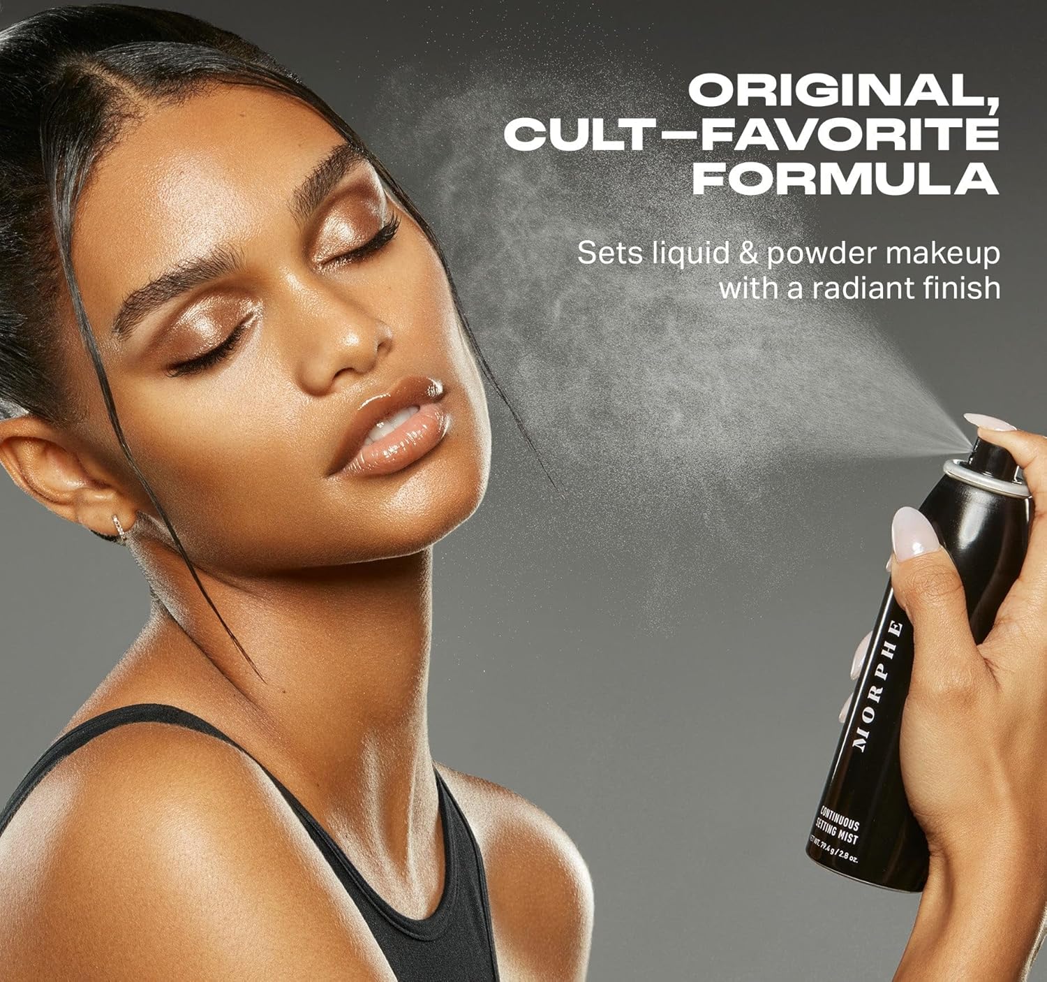 Morphe Continuous Setting Mist - Spray fijador de maquillaje microf...