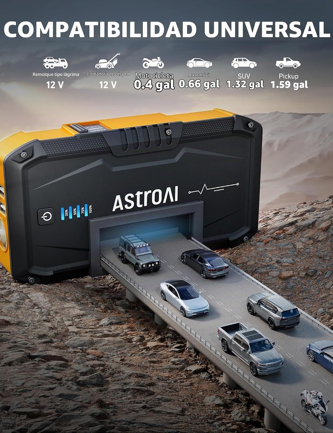 AstroAI S8 Arrancador de Batería de Coche, Paquete de Batería de Ar...