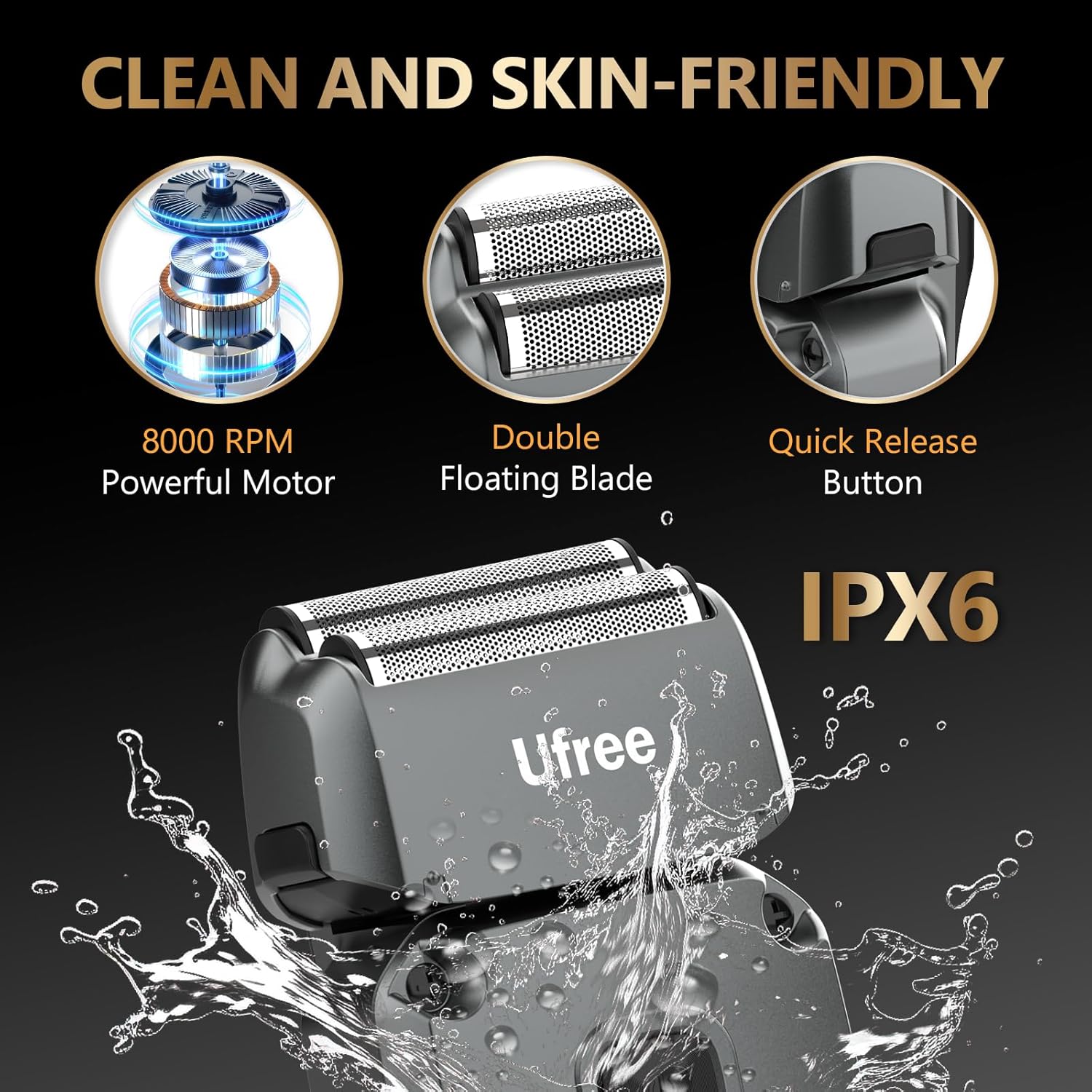 Ufree - Cortapelo para hombres profesional, recortador de barba y a...
