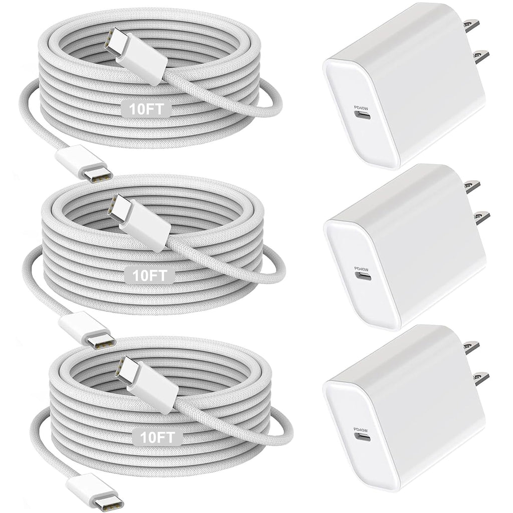 Cargador para iPhone 17\/16\/15 de carga rápida, paquete de 3 carga...