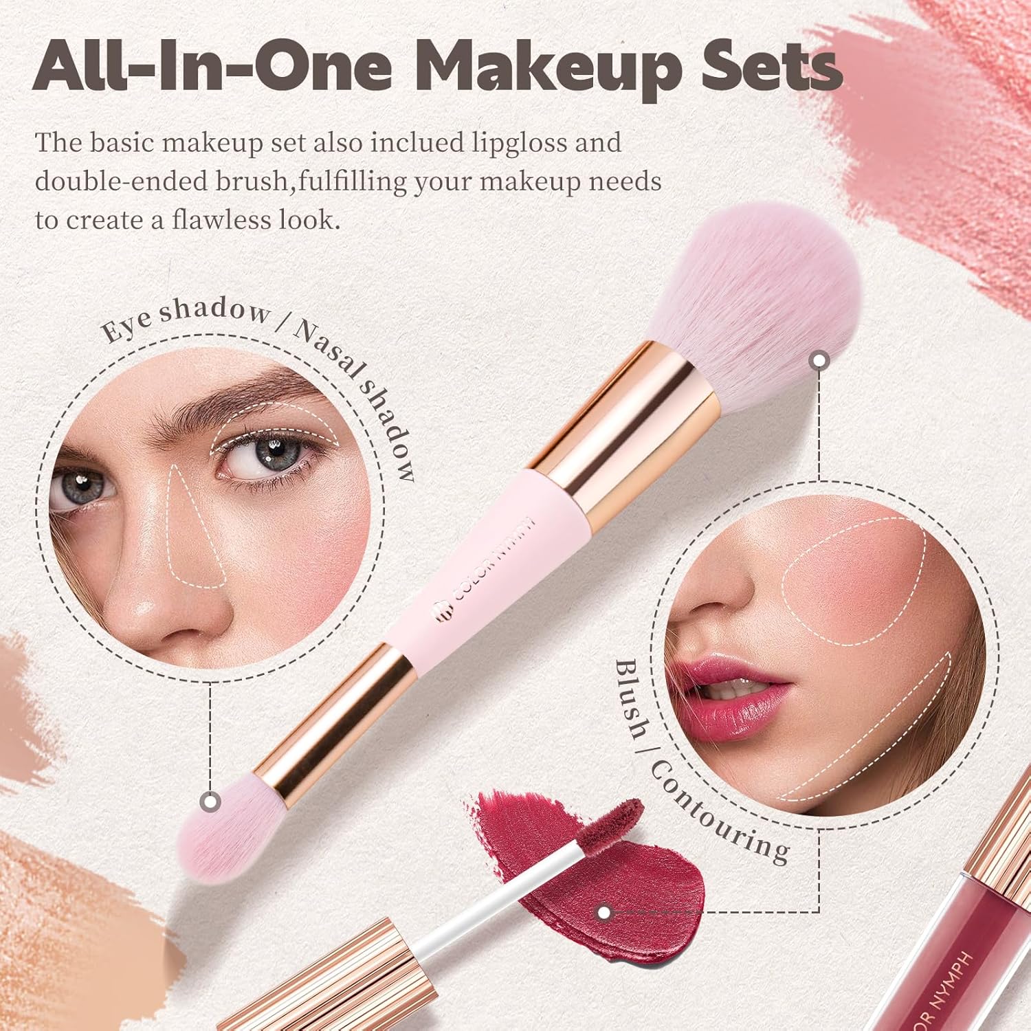 Color Nymph Kit de maquillaje para adolescentes y niñas, juegos de...