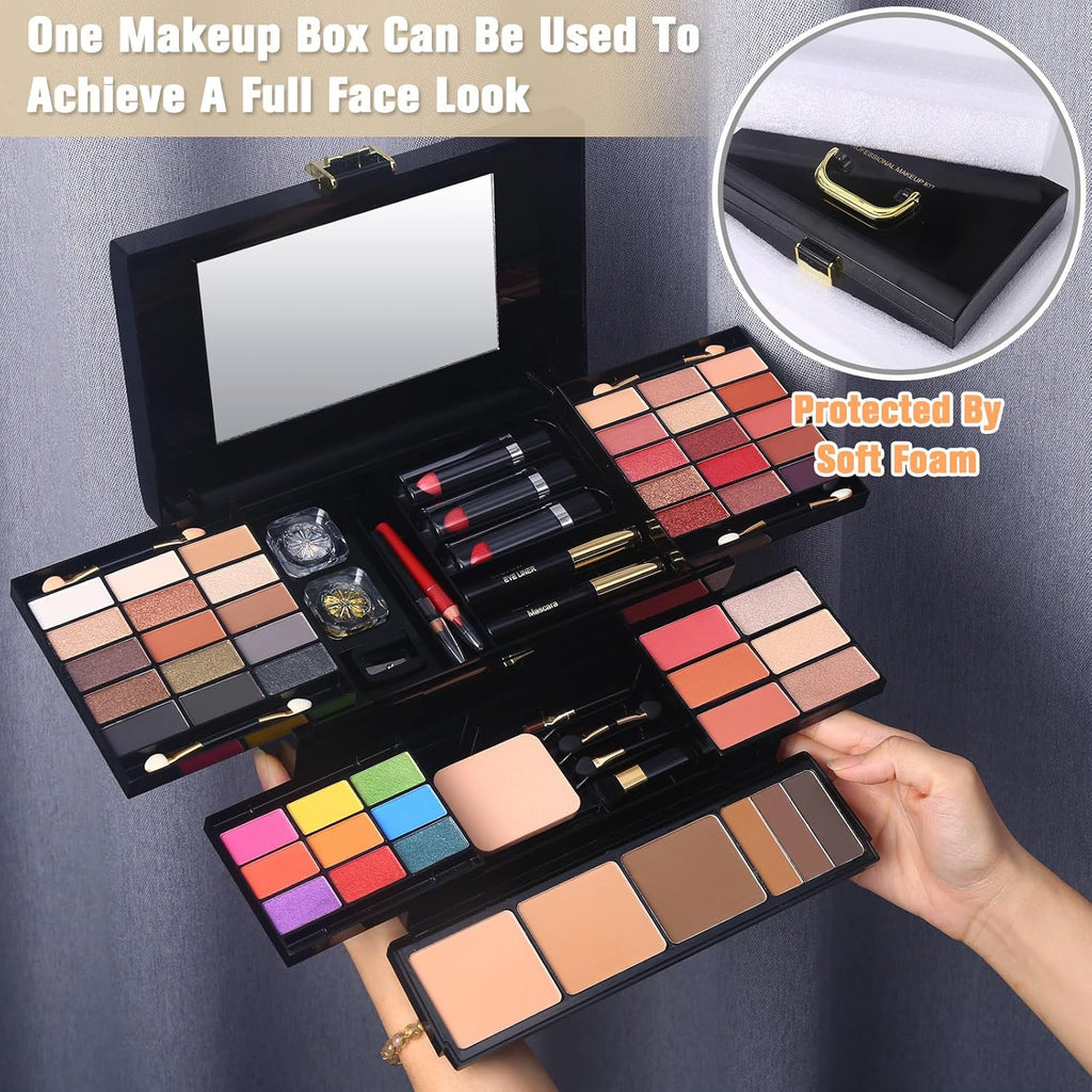 Kit de maquillaje profesional para mujeres y niñas, kit completo co...
